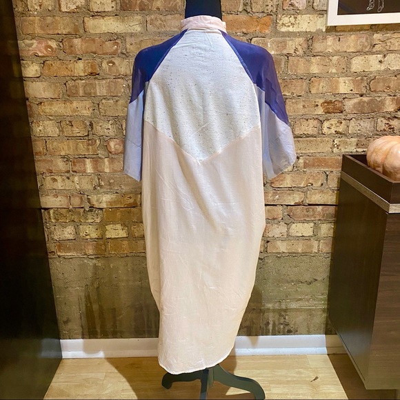 Retro Shirtdress with Mesh Shoulder Panels - Picture 2 of 7